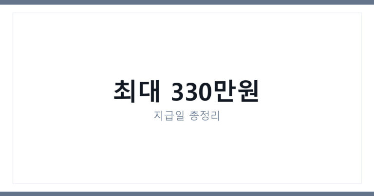 근로장려금 신청 자격