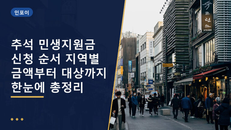 민생지원금 신청 순서
