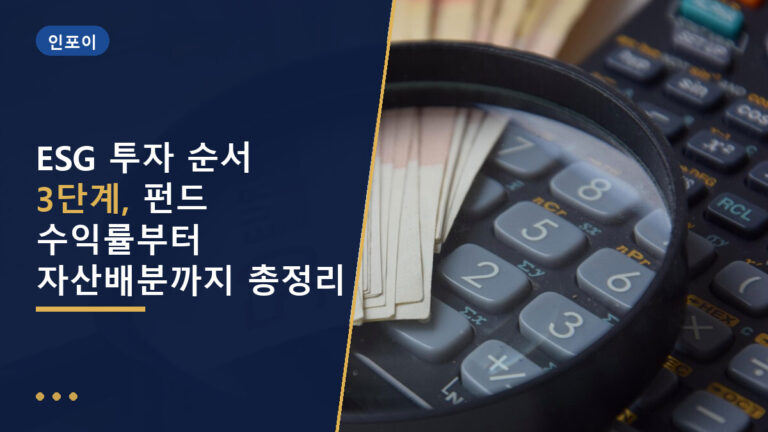 ESG 투자 순서