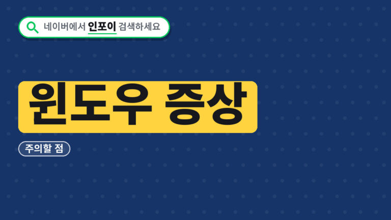 윈도우 문제 해결